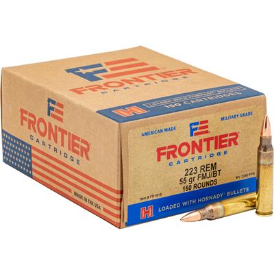 Hornady Frontier Rifle Ammo 223 Rem. 55 gr. FMJ 150 rd.