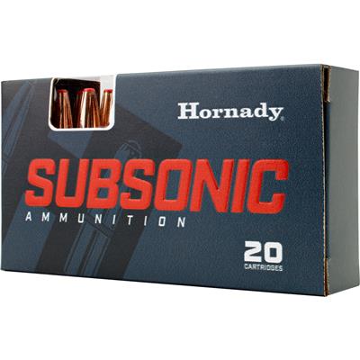 Hornady Subsonic Rifle Ammo 300 Blackout 190 gr. Sub-X 20 rd.