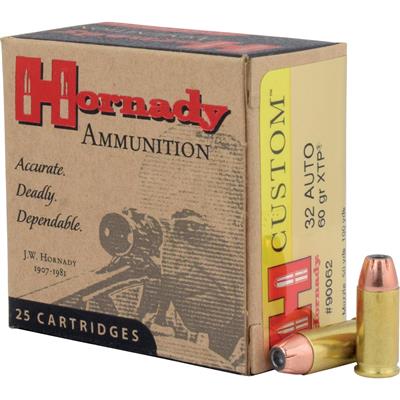 Hornady Custom Handgun Ammo 32 ACP 60 gr. XTP 25 rd.