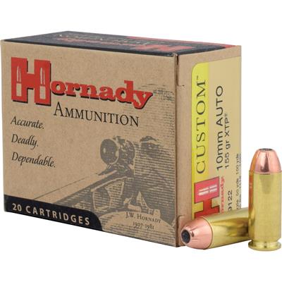 Hornady Custom Handgun Ammo 10mm 155 gr. XTP 20 rd.