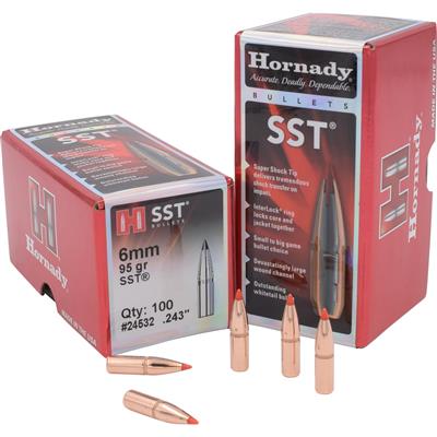 Hornady SST Bullets 6mm .243 95 gr. SST 100 Box