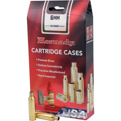 Hornady Rifle Cartridge Cases 6mm Rem. Unprimed 50 pk.