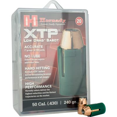 Hornady Muzzleloading Sabots with Bullets 50 Cal. 240 gr. XTP 20 rd.