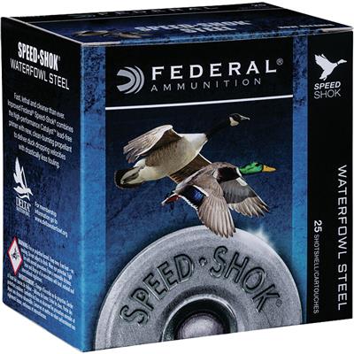 Federal Speed-Shok Steel Shotgun Ammo 12 ga. 3.5 in. 1 1/2oz BB Shot High Velocity 25 rd