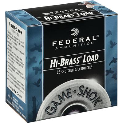 Federal Game-Shok Hi-Brass Load 16 ga. 2.75 in. 1 1/8 oz. 6 Shot 25 rd.