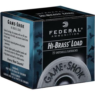 Federal Game-Shok Hi-Brass Load 410 ga. 3 in. 11/16 oz. 5 Shot 25 rd.