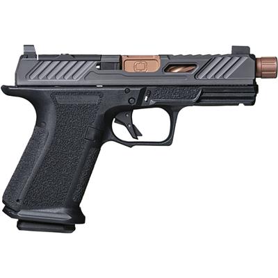 Shadow Systems MR920 Elite Slide Optic Pistol 9mm 4 in. Black Frame Threaded Barrel Bronze 15 rd