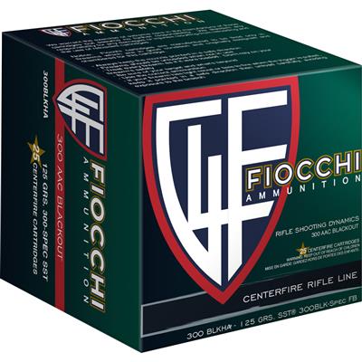 Fiocchi Hyperformance Hunt Rifle Ammo 300 Blackout 125 gr. SST 25 rd.