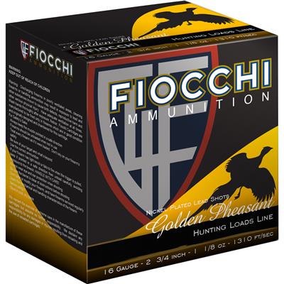 Fiocchi Golden Pheasant Shotgun Loads 16 ga. 2.75 in. 1 1/8 oz. 5 Shot 25 rd.