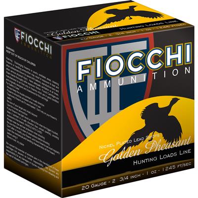 Fiocchi Golden Pheasant Shotgun Loads 20 ga. 2.75 in. 1 oz. 5 Shot 25 rd.