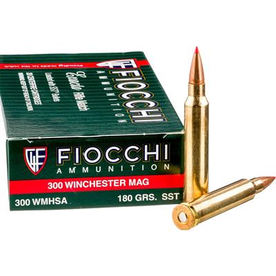 Fiocchi Hyperformance Hunt Rifle Ammo 300 Win. Mag. 180 gr. SST 20 rd.