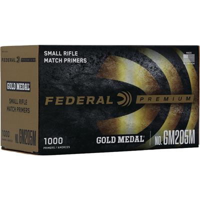 Federal Premium Gold Medal Rifle Primers Small 1000 ct. HAZ