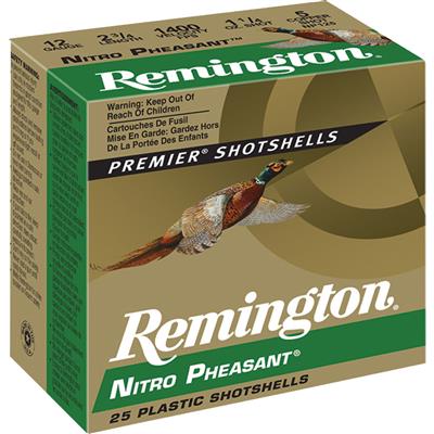 Remington Nitro Pheasant Loads 12 ga. 2.75 in. 1 3/8 oz. 5 Shot 25 rd.