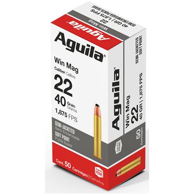 Aguila Special Silver Eagle Rimfire Ammo 22 Win. Mag. 40 gr. SP 50 rd.