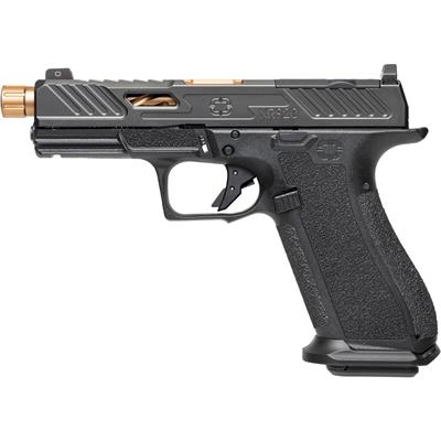 Shadow Systems XR920 Elite Slide Optic Pistol 9mm Black Frame 5.5 in Threaded Barrel Bronze 17rd