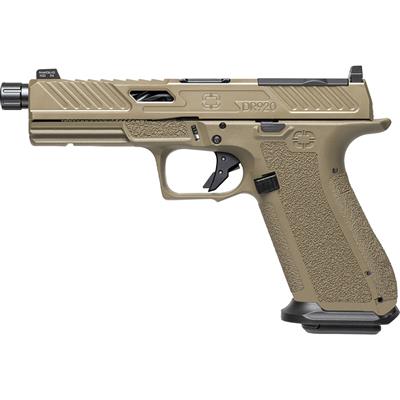 Shadow Systems DR920 Elite Slide Optic Pistol 9mm FDE Frame 4.99 in. Threaded Barrel Black 17 rd