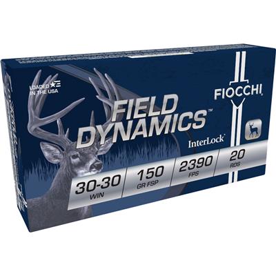 Fiocchi Field Dynamics Rifle Ammo 30-30 Win. 150 gr. FSP 20 rd.