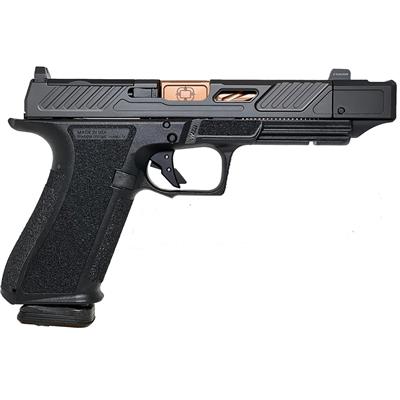 Shadow Systems DR920P Elite Slide Optic Pistol 9mm Black Frame Compensated Barrel Bronze 17 rd.