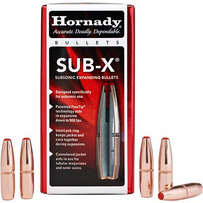 Hornady Sub-X Bullets 45 Cal. .452 395 Gr. Sub-X (450 Bushmaster)