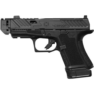 Shadow Systems CR920P Elite Slide Optic Pistol 9mm 3.41 in. Black Frame Compensated Black 13 rd.