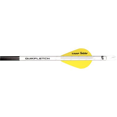 NAP Quikfletch w/Twister Vanes White/Yellow 6 pk.