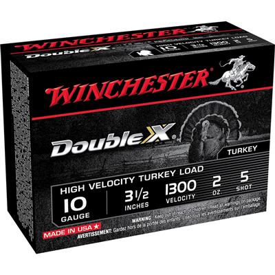 Winchester Double X High Velocity Turkey Load 10 ga. 3.5 in. 2 oz. 5 Shot 10 rd.