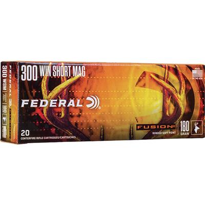 Federal Fusion Rifle Ammo 300 WSM 180 gr. Fusion Soft Point 20 rd.