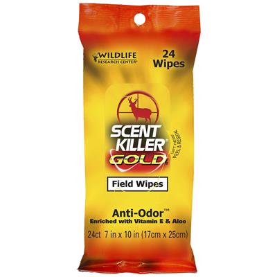 Wildlife Research Scent Killer Field Wipes Gold 24 pk.