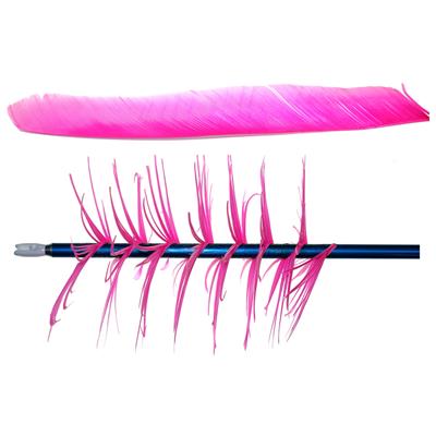 Trueflight Spiral Wrap Flu-Flu Feathers Pink RW 100 pk.