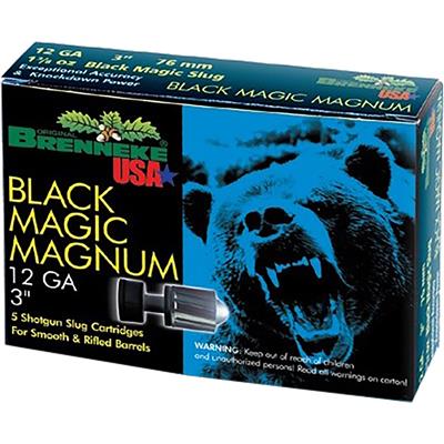 Brenneke Black Magic Magnum Slugs 12 ga. 3 in. 1 3/8 oz. 5 rd.