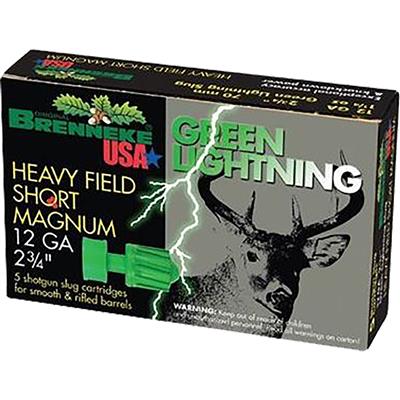 Brenneke Green Lightning Slugs 12 ga. 2 3/4 in. 1 1/4 oz. 5 rd.