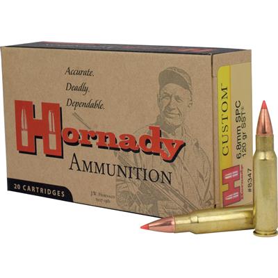 Hornady Custom Rifle Ammo 6.8 SPC 120 gr. SST 20 rd.