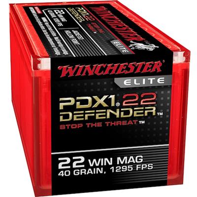 Winchester Defender Rimfire Ammo 22 Mag 45 gr. Jacketed HP 50 rd.