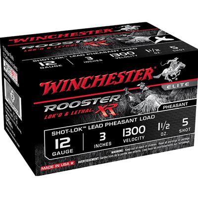 Winchester Rooster XR Shot-Lok Load 12 ga. 3 in. 1 1/2 oz. 5 Shot 15 rd.