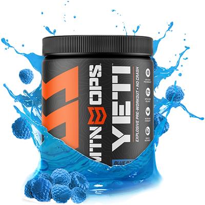 MTN OPS Yeti Preworkout Blue Raspberry