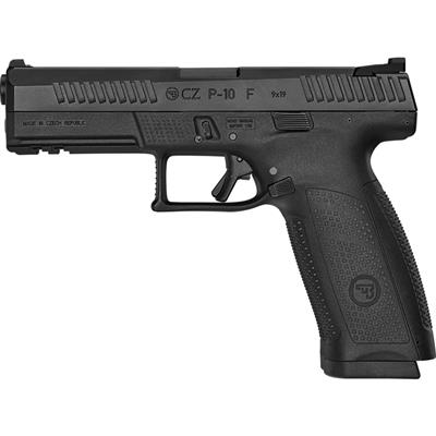 CZ P-10 F Pistol 9 mm 4.5 in. Black/Nitride 19+1 rd. Fixed Sights