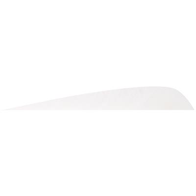 Gateway Parabolic Feathers White 4 in. RW 12 pk.