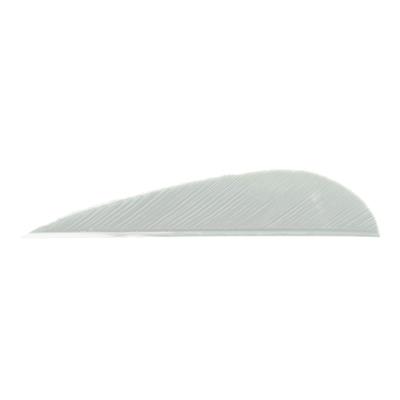 Trueflight Parabolic Feathers White 3 in. RW 100 pk.