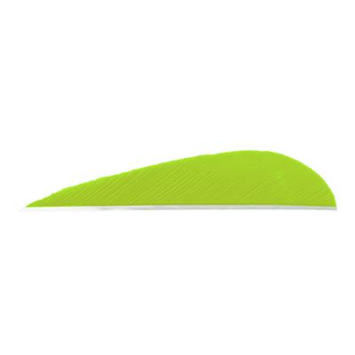 Trueflight Parabolic Feathers Chartreuse 3 in. RW 100 pk.