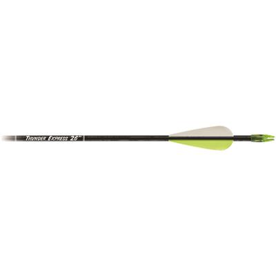 Carbon Express Thunder Express Arrows Black 26 in. 18 pk.