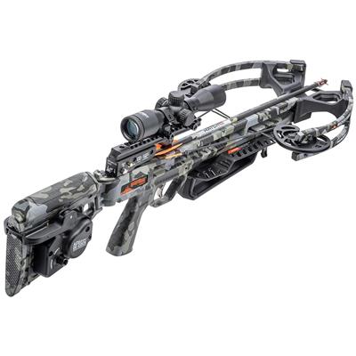 Wicked Ridge Invader M1 De-Cock Crossbow Package ACUdraw Pro View 400 Scope Peak Camo