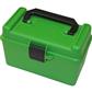 MTM Deluxe Handled Rifle Ammo Case Small Rifle Green 50 rd.