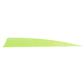 Trueflight Shield Cut Feathers Chartreuse 4 in. RW 100 pk.