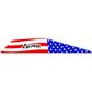 Bohning Alpha Vanes American Flag 100 pk.