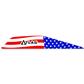 Bohning Atlas Vanes American Flag 100 pk.