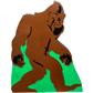 Dinks Little Bigfoot Foam Target Brown