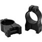 Warne Vapor Aluminum Scope Rings Matte Black 1 in. High