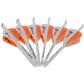 NAP Quikfletch Twister Fletch Rap White and Orange 2 in.