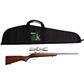 Keystone Crickett Package Rifle 22 LR 16 in. Walnut S/S with Scope RH