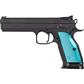 CZ TS 2 Pistol 9mm 5.28 in. Black/Blue Grips 20+1 rd.